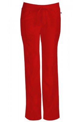 Pantaloni antimicrobieni cu talie joasa slim Red